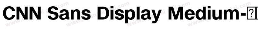CNN Sans Display Medium字体转换